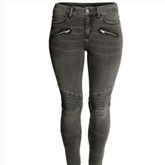 H&M Pants - H&M Biker Black Jeans